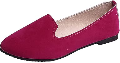 red dressy flats