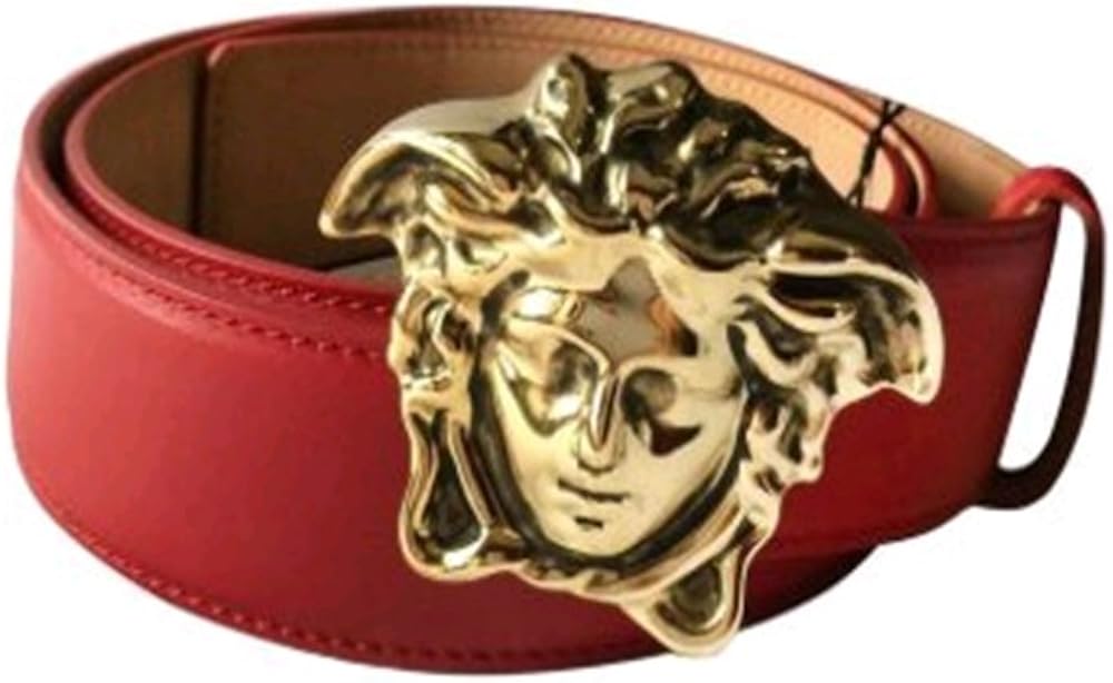 Versace Belt Red/Gold Made in Italy (Size 3440) Amazon.ca Clothing
