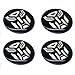 4PCS of Stanniz(TM) Transformer Autobot Car Tyre 55mm Wheel Center Hub Cap Emblem Logo Decal Sticker - Black