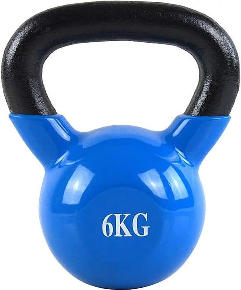 Lamp love 6KG Dumbbell Kettle Bell for Gym Fitness Strength Training Household Kettle Bell (Color : Blue)