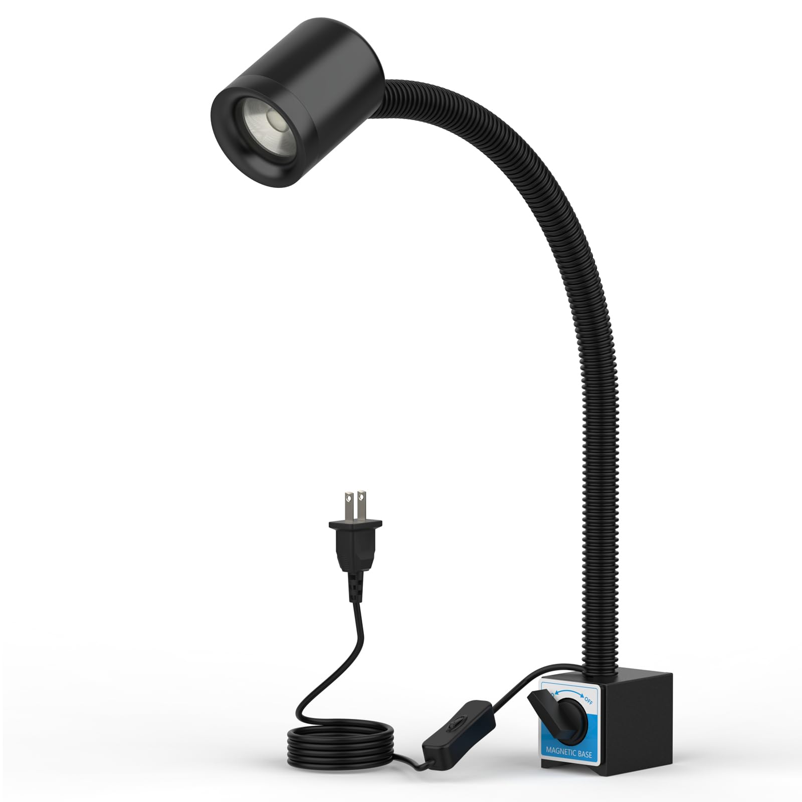 Photo 1 of LED Magnetic Work Light, 1500lumens 20in Flexible Gooseneck Work Lamp with Strong Magnetic Base for Lathe Machines, Workbenches. 15W?Yuan 915