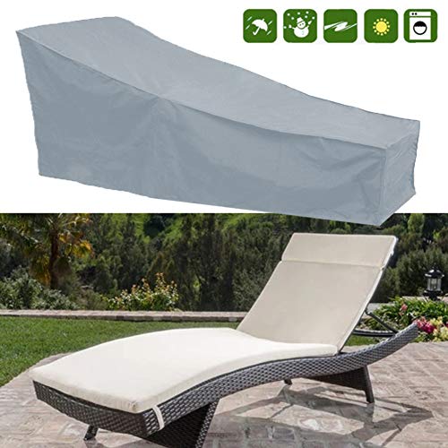 Silvotek Lounge Chair Covers - Waterproof Chaise Lounge Covers with Durable 210D Material,Premium Chaise Chair Cover (Best Patio Cover Material)