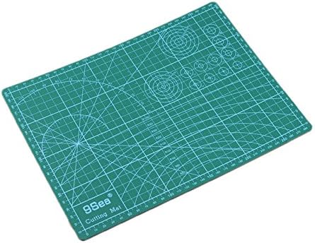 Pvc Rectangle Self Healing Cutting Mat Tool A4 Craft Dark Green 12x8 21/32 Inch - 5 Ply Double Sided Durable Non-Slip PVC Cutting Mat Great for Scrapbooking and all Arts &amp; Crafts Projects