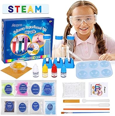 Anpro Kit de Ciencias para Niños,Experimentos Científicos para Niños,15 Experimentos Científicos, Kits de con Instrumentos Experimentales y Materiales Experimentales: Amazon.es: Juguetes y juegos