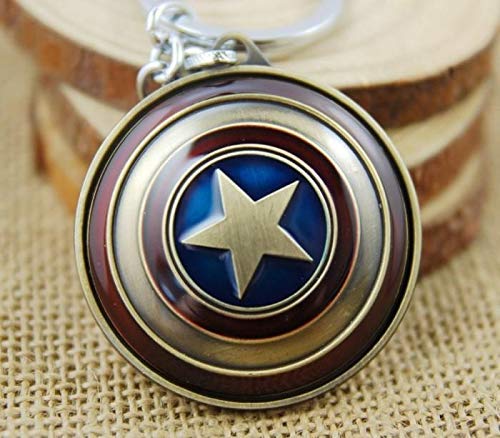 超格安価格 キーチェーン キーリング 回転シールド キャプテンアメリカ シルバー 不測のコレクション B07n8f43n3 その他 Wwmp Org Za