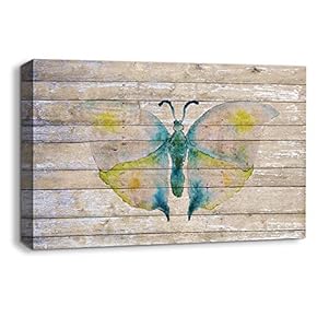 Canvas Wall Art Colorful Butterfly Painting Artwork for Home Prints Framed - 12x18 inches
