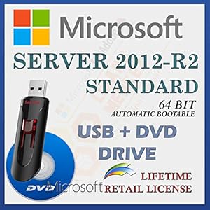 MS Server 2012 R2 Standard Retail Sale-licentie | Met USB- en dvd-station | Met factuur | 64 Bit | Automatische…