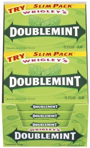 EXTRA PEPPERMINT GUM, 15-STICK SLIM PACKS (PACK OF 20)