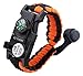 Survival Bracelet, EZ Turbo 20 in 1 Survival Paracord Bracelet, Survival Gear Kit with SOS LED Light, Emergency Knife, Whistle, Compass, Fire Starter for Camping, Climbing, Waterproof