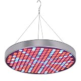 50W LED Grow Lights Bulb, Osunby UFO 250 LEDs Indoor Plants Light Full Spectrum with Red Blue UV IR White for Seedling, Vegetative and Flowering.