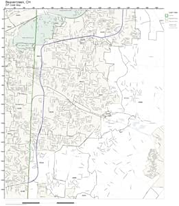 Amazon.com: ZIP Code Wall Map of Beavercreek, OH ZIP Code Map Laminated