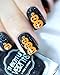 Whats Up Nails - Pumpkin Topiary Vinyl Stencils for Halloween Nail Art Design (1 Sheet, 25 Stencils)