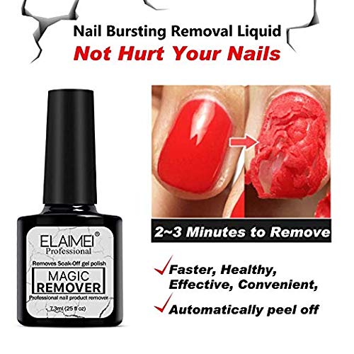 Magic Nail Polish Remover - Gel Nail Polish Remover In a Fast Way, Professional Gel Polish Remover Quick and Easy Removes without Hurting Your Nails - Thumbnail 5