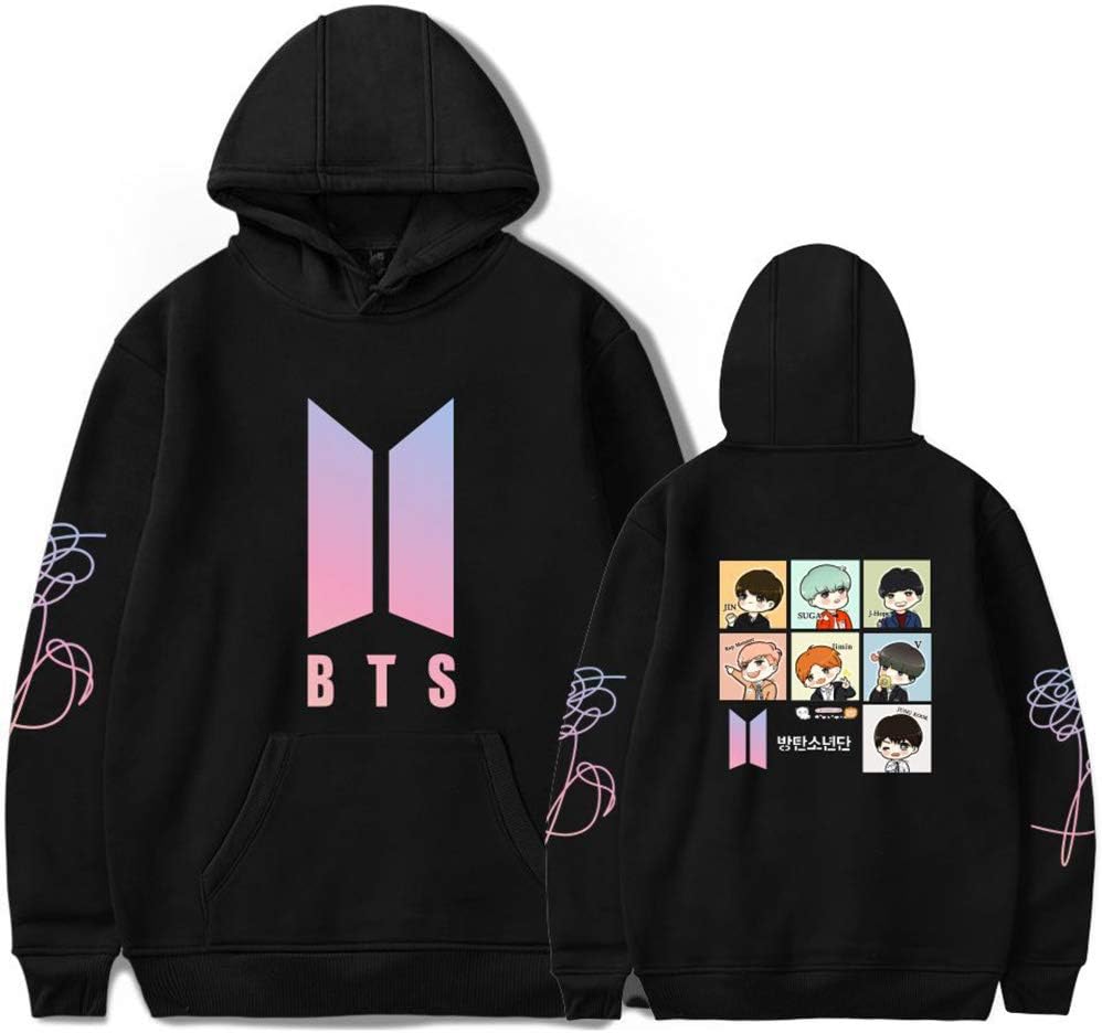 Viclearshop 2018 Wild Casual Cartoon Character Hooded Couple Fashion Loose Clothes
