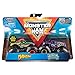 Monster Jam Official Die-Cast 1:64 Scale Double 2 Pack (Grave Digger, Wild Flower, Dragon, Jester)