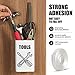 Maxwel Manufacturing Double Sided Tape Heavy Duty - 1/2 in 10 Ft Acrylic Sticky Mounting Tape Clear Removable Strong Two Sided Adhesive for Sign/Photo/Poster/Picture Mount(Pack of 1 Roll)