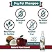 Waterless Dry Shampoo For Dogs & Cats | No Rinse Pet Shampoo For Sensitive Itchy Skin | All Natural Dry Dog Shampoo From Coconut & Apple | Effectively Cleans & Deodorizes No Water Required | USA Made