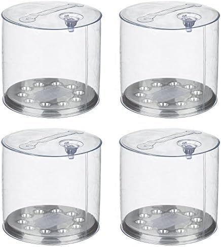 Inflatable Solar Lantern (Outdoor) Solar-Powered LED Light for Camping, Hiking, Fishing, Tents, Travel or Roadside Emergencies | 3 Lighting Modes | Waterproof PVC | 4 Pack