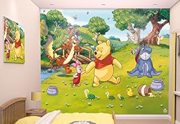 winnie the pooh murals for a nursery