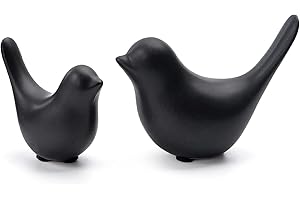 Notakia Small Birds Statues Black Home Decor Modern Style Decorative Ornaments for Living Room, Bedroom, Office Desktop, Cabi