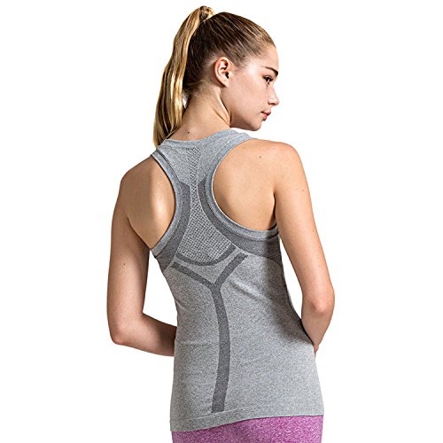 SEKERMAET Women's Fitness Workout Sport Tank Tops, Activewear Gym Yoga Seamless Camisole Dry Fit