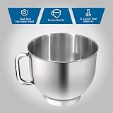 Aucma 7L Stand Mixer Tilt-Head 1400W with Dough Hook Whip Beater Black view 7