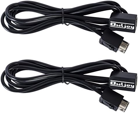 SNES Mini Classic 2017 Extension [2x] Cables Bundle Mini Edition NES Mini 2016 Super NES [Nintendo Classic Mini / Classic Edition] (2-Pack)