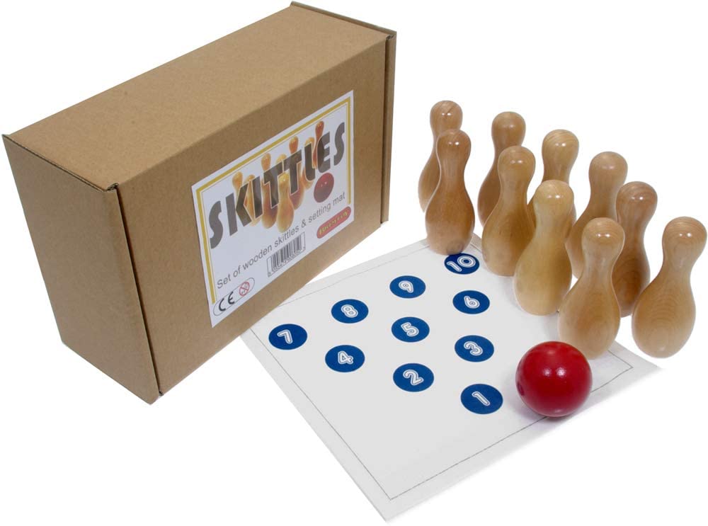 Brimtoy Wooden skittles/ten-pin bowling game