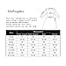Leadingstar Women Long Sleeve Lace Patchwork Loose Casual Mini Chiffon Dress