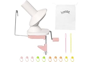 IVWNNN Yarn Winder Manual Yarn Ball Winder for Crocheting and Knitting 4oz Quick Install Portable Ideal Spinner Tool for Knitting Lovers