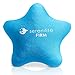Serenilite Firm Star Stress Ball and Hand Therapy Gel Squeeze Exercise Ball - Great for Anxiety and Hand Strengthening - Optimal Stress Relief (Blue Skies Star)