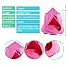 TopEva Waterproof Hanging Tree&Ceiling Hammock Tent Kids Sky Castle Paradise with Led Decoration Lights (Pink)