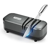 Pegelong kitchen knife sharpener electric knife scissor sharpener 50w at 12.6-Degree Bevel to Quickly Sharpen Polish Slotted Screwdriver Sharpen with Replaceable Wheels S820