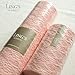 Ling's moment Blush Pink Lace Fabric Ribbon Roll 12 inch x 24 Yards for Burlap Lace Table Runner Boho Vintage Woodland Greenery Wedding Bridal Baby Shower Party Decor Decorations