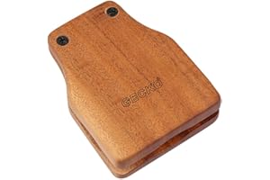 YUEKO Cajon Box Drum Companions Set Including Castanets Jingle Bells Foot Tambourine Percussion Instruments (Castanet(GK01-L))