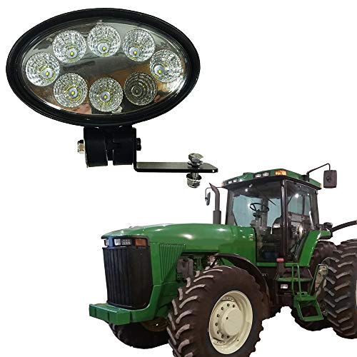 John Deere Tractor LED Oval Light - Front Cab (Fits Models: 8100, 8100T, 8110, 8110T, 8200, 8200T, 8210, 8210T, 8300, 8300T, 8310, 8310T, 8400, 8400T, 8410, 8410T, 9100, 9200, 9300, 9300T, 9400 +)