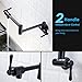 DuranRyan Pot Filler Faucet Wall Mount Single Hole Two Handle Faucet with Swing Arm, Cold Water Only, Matte Black Finished