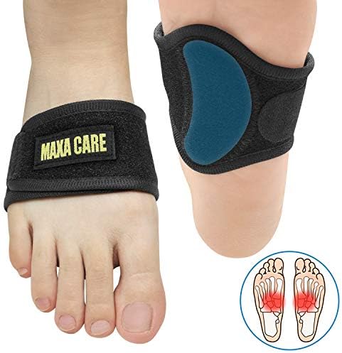 [Thinner for Shoes] MaxaCare Plantar Fasciitis Inserts Arch Support Brace for Pain Relief, High Arch Support Shoe Inserts for Plantar Fasciitis & Flat Feet & Fallen Arch, Fit Men & Women