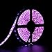 SUPERNIGHT LED Strip Lights Kit Waterproof 16.4FT 5050 RGB + Cool White Color Changing Flexible Rope Lights Waterproof 300 LEDs TV Back Lighting with Remote Controller and 12V Power Supply