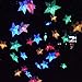 Huacenmy Outdoor Solar Star String Lights 30ft 50LED Multicolor Twinkle Solar Powered Garden Decor for Playhouse, Lawn, Patio, Landscape - Christmas, Spring, Summer Party