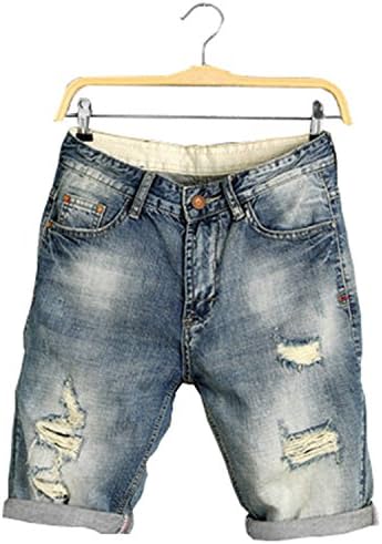 NEW summer denim shorts male jeans men jean shorts bermuda skate board harem mens jogger ankle ripped wave 38 40,PA028 Blue 34