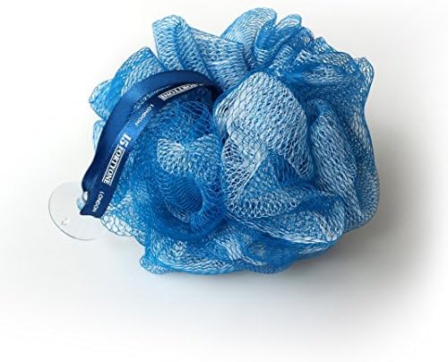 1541 London Large Exfoliating Bath & Shower Body Puff/Scrunchie/Buffer (Midnight Blue)