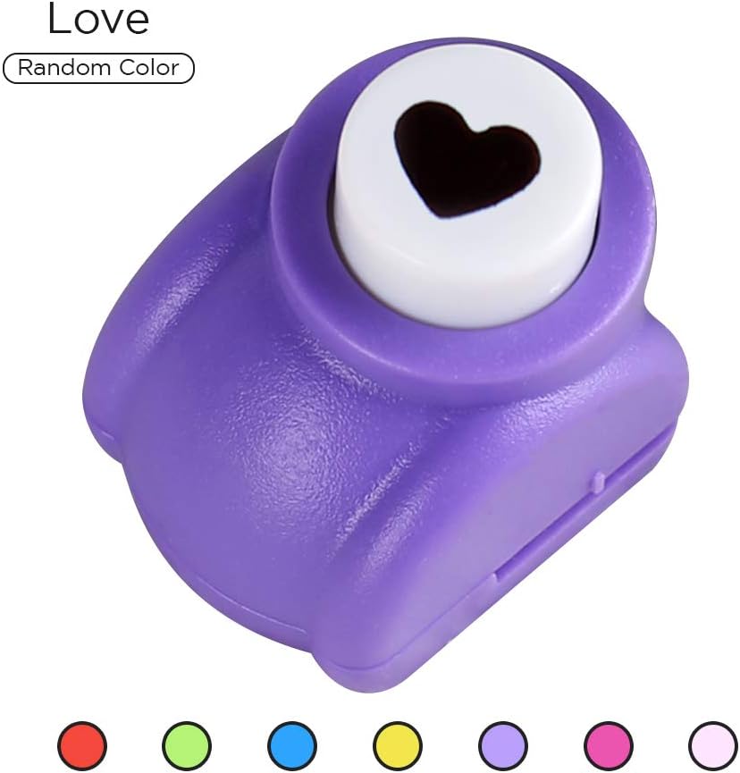 Paper Craft Punch, Mini Scrapbook Paper Punchers Xmas Gifts for DIY Cards Craft Photo Album (Love Heart)