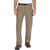 BC Clothing Men's Convertible Cargo Hiking Pants Shorts (Large x 30, Khaki)