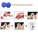 SUIEK Swimming Headband - Free Swimming Earplugs a Pair (Blue, L: 3-12 Years, Head Size 16
