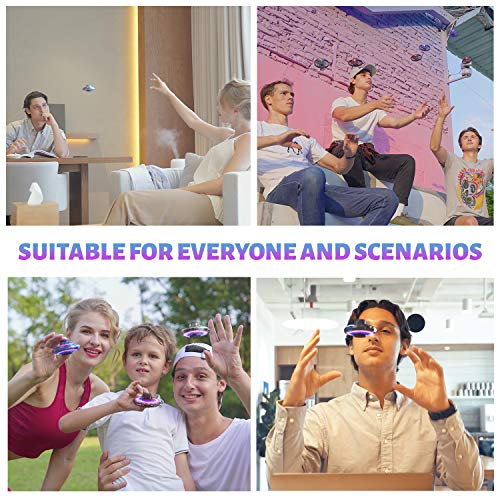 Flynova GOOLY Flying Toy Stress Relief UFO DroneToys Hand Operated Drone Finger Control Drone Free Flight Paths Creative Educational Toy Ideal for Children,Adult,Elderly,Group,Indoor,Outdoor - Thumbnail 3