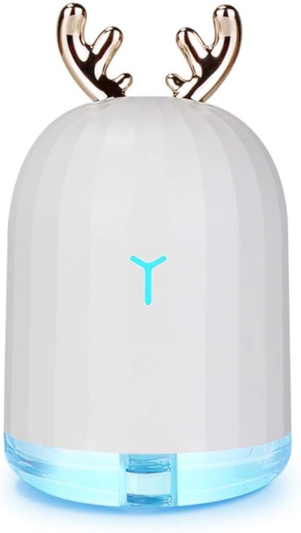 Amazon Orphie Usb加湿器 ミニ鹿 卓上 呼吸ライト シカ しか かわいい 2ml 空焚き防止 アロマ 超音波式 7色ledライト 静音 除菌 自動停止 間接照明 乾燥対策 花粉症対策 部屋 オフィス クリスマス プレゼント 可愛い Orphie 加湿器