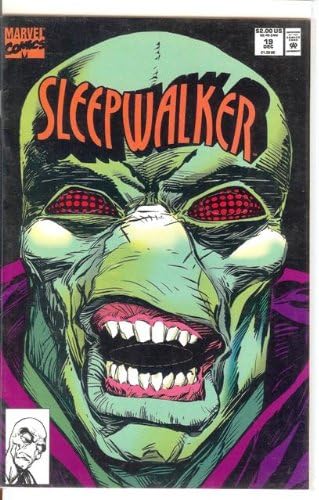MARVEL SLEEPWALKER #19 1992 PUNCH OUT MOUTH MASK COVER