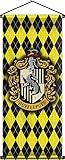 Nordic Souvenirs Harry Potter Style Banner - Hufflepuff Flag 43in x 16in Wall Scroll - Ready to Hang - Perfect Barware Man Cave Gift - Unique HP Collectible Accessories