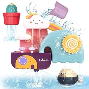 GILOBABY Baby Bath Toys Game, Shower Bath Baby Toy for 1,2,3+ Year Old Boy Girl Toddler Gift Toys Set, Kid Baby Bathtub…
